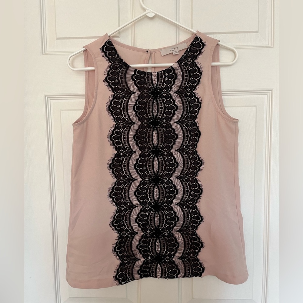 Loft Lace Detail Shell